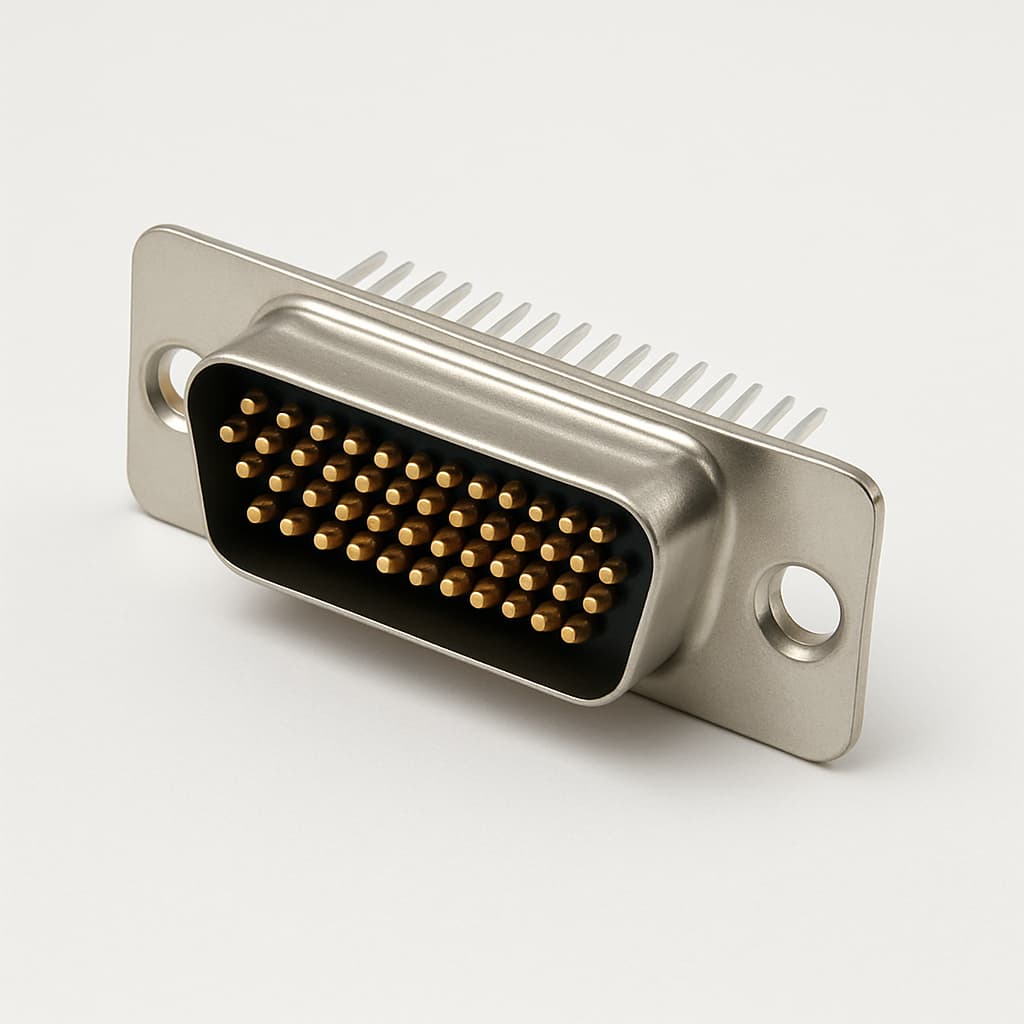 Molex / FCT 1731130215 (CT25-44P1-0981) HD D-Sub Plug — illustrative AI-generated image