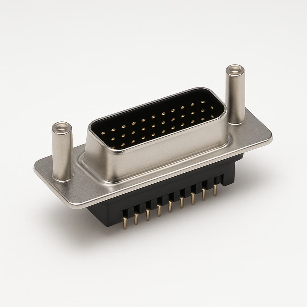 Molex / FCT 1731130089 (CT25-44P1-0982) HD D-Sub Plug — illustrative AI-generated image