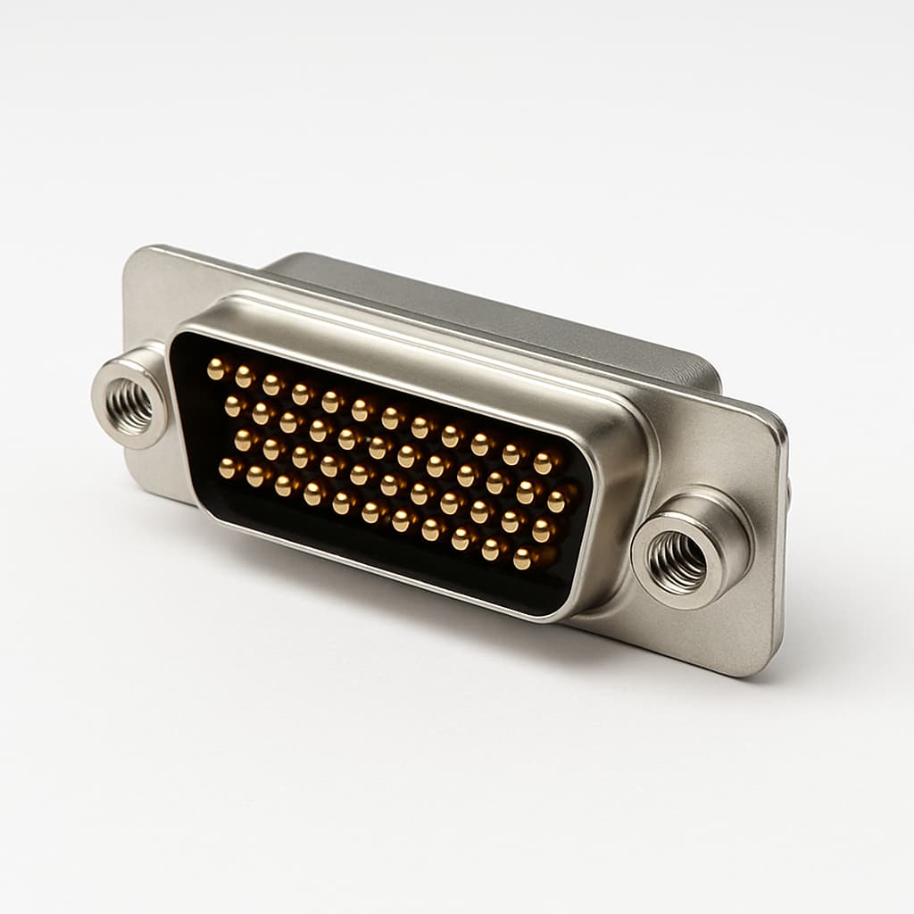 Molex / FCT 1731130226 (CT25-44P7-1599) HD D-Sub Plug — illustrative AI-generated image
