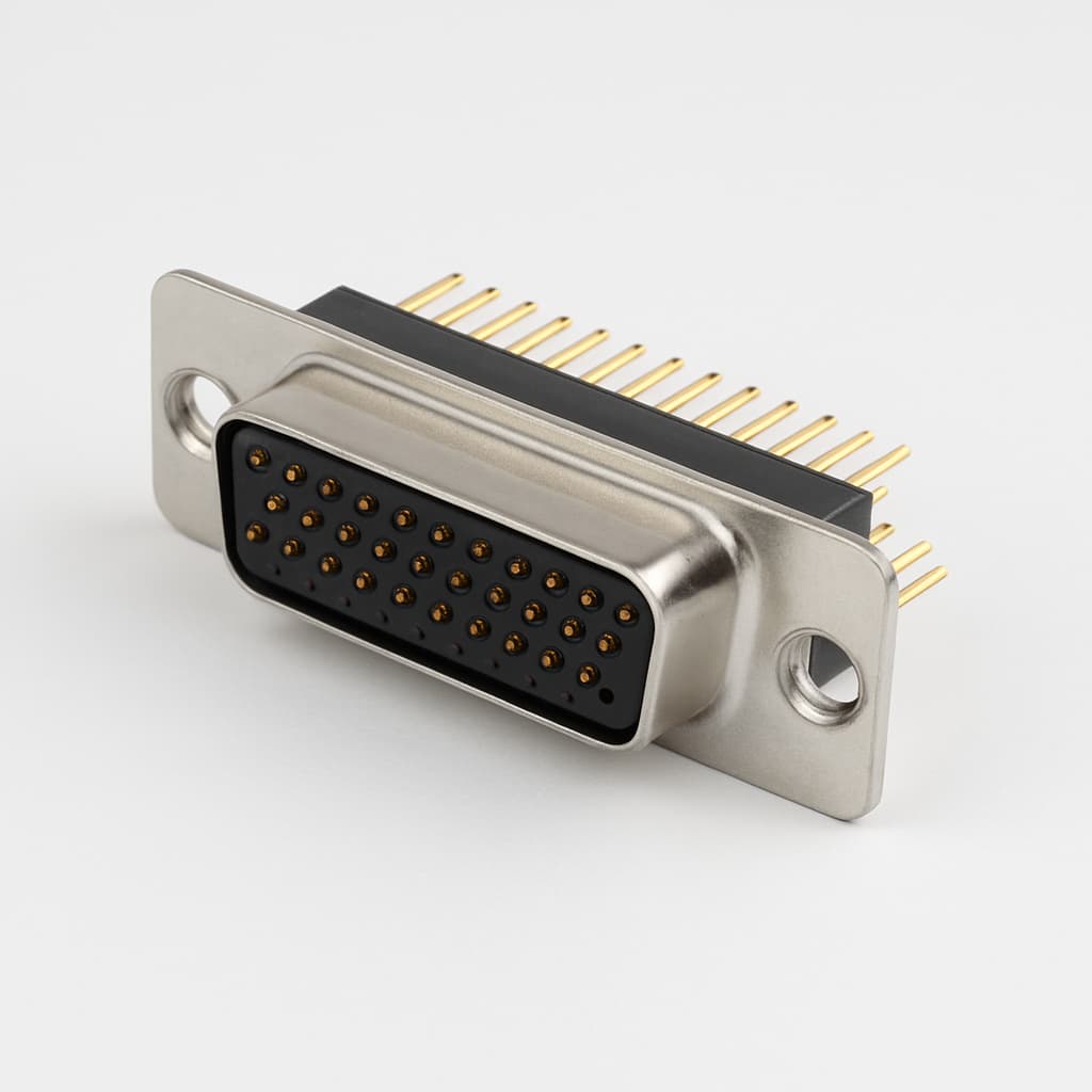 Molex/FCT 1731130231 (CT25-44S1-0981) HD D-Sub Receptacle — illustrative AI-generated image