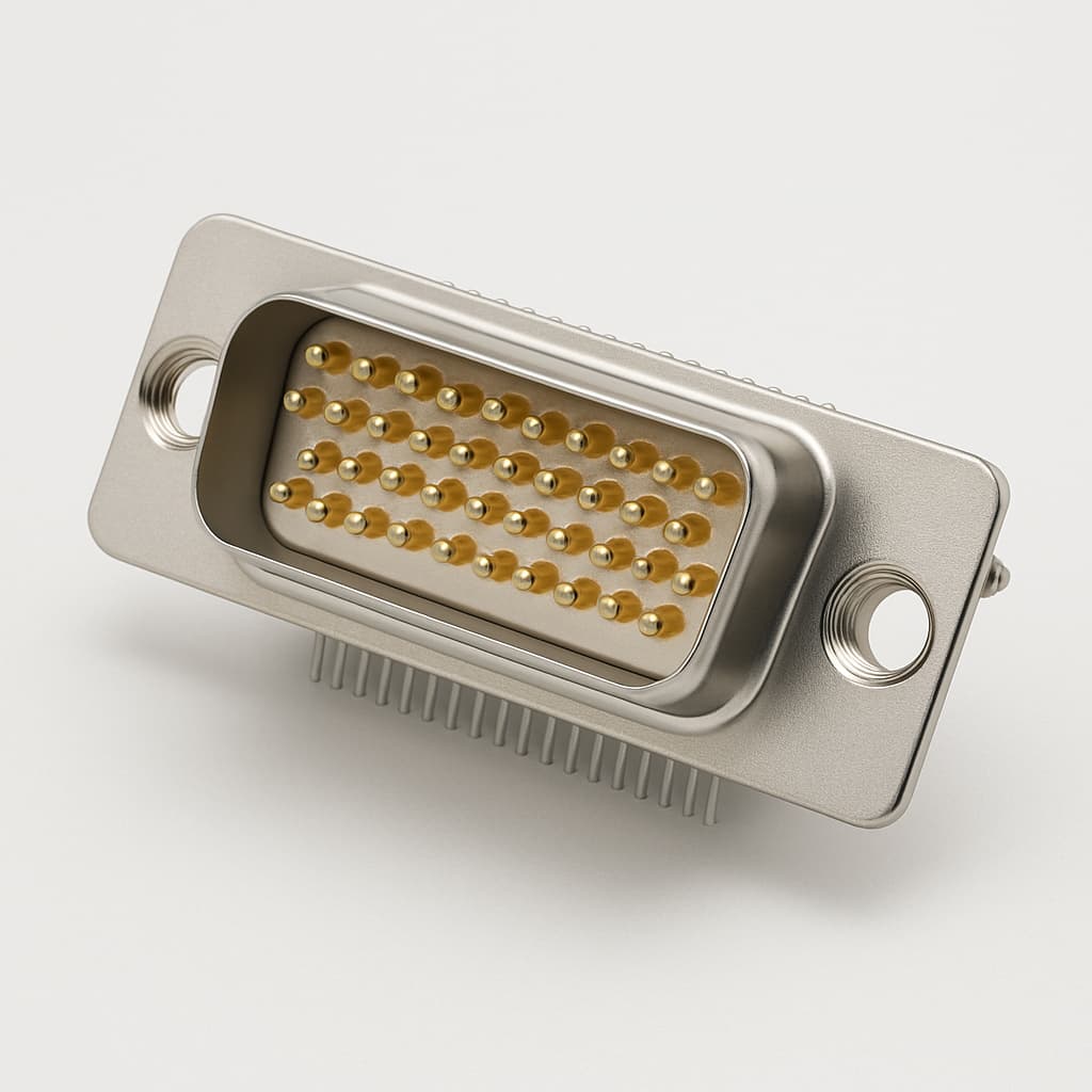 Molex / FCT 1731130246 (CT25-44S1-1209) HD D-SUB Receptacle — illustrative AI-generated image
