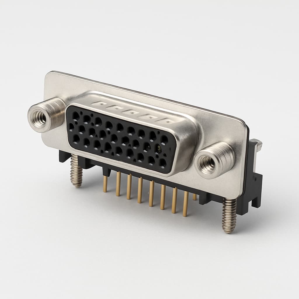 Molex / FCT 1731130244 HD D-Sub Receptacle — illustrative AI-generated image