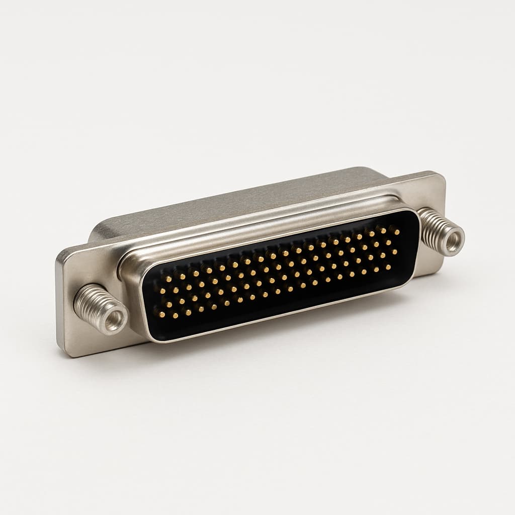 Molex / FCT 1731130090 (CT37-62P1-0982) HD D-Sub Plug — illustrative AI-generated image
