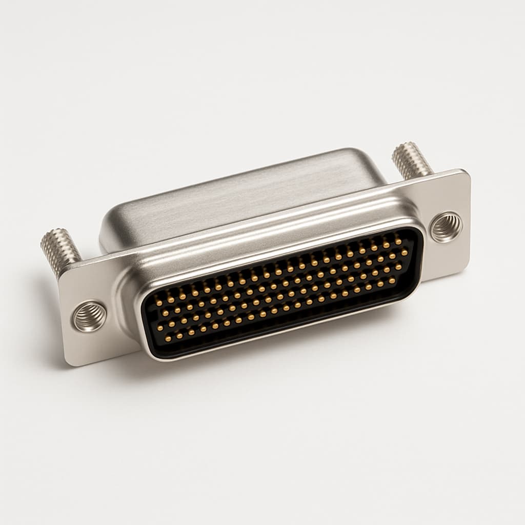 Molex / FCT 1731130139 (CT37-62P1-1209) HD D-Sub Plug — illustrative AI-generated image