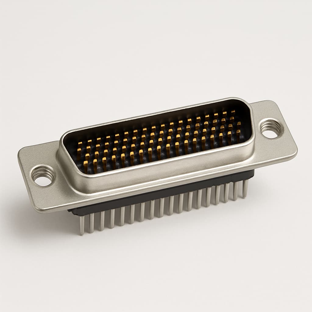 Molex / FCT 1731130229 (CT37-62P1-1427) HD D-Sub Plug — illustrative AI-generated image