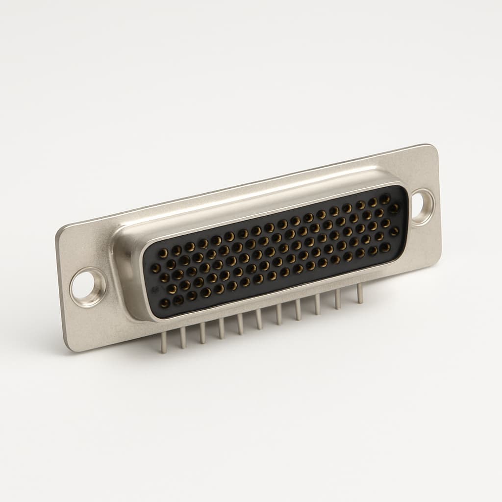Molex / FCT 1731130237 HD D-SUB STR PC Receptacle — illustrative AI-generated image
