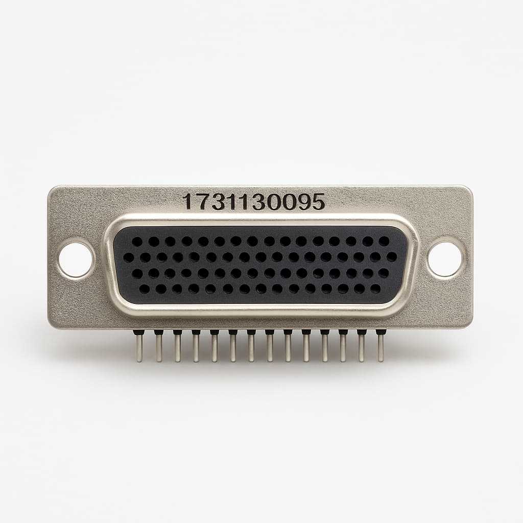 Molex / FCT 1731130095 HD D-Sub Receptacle — illustrative AI-generated image