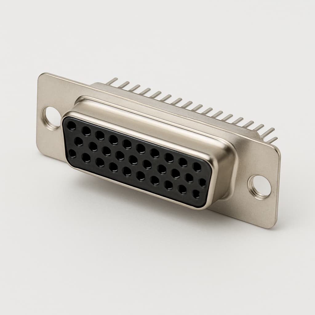 Molex / FCT 1731130185 (CTT25-44S) HD D-Sub SLD Receptacle — illustrative AI-generated image