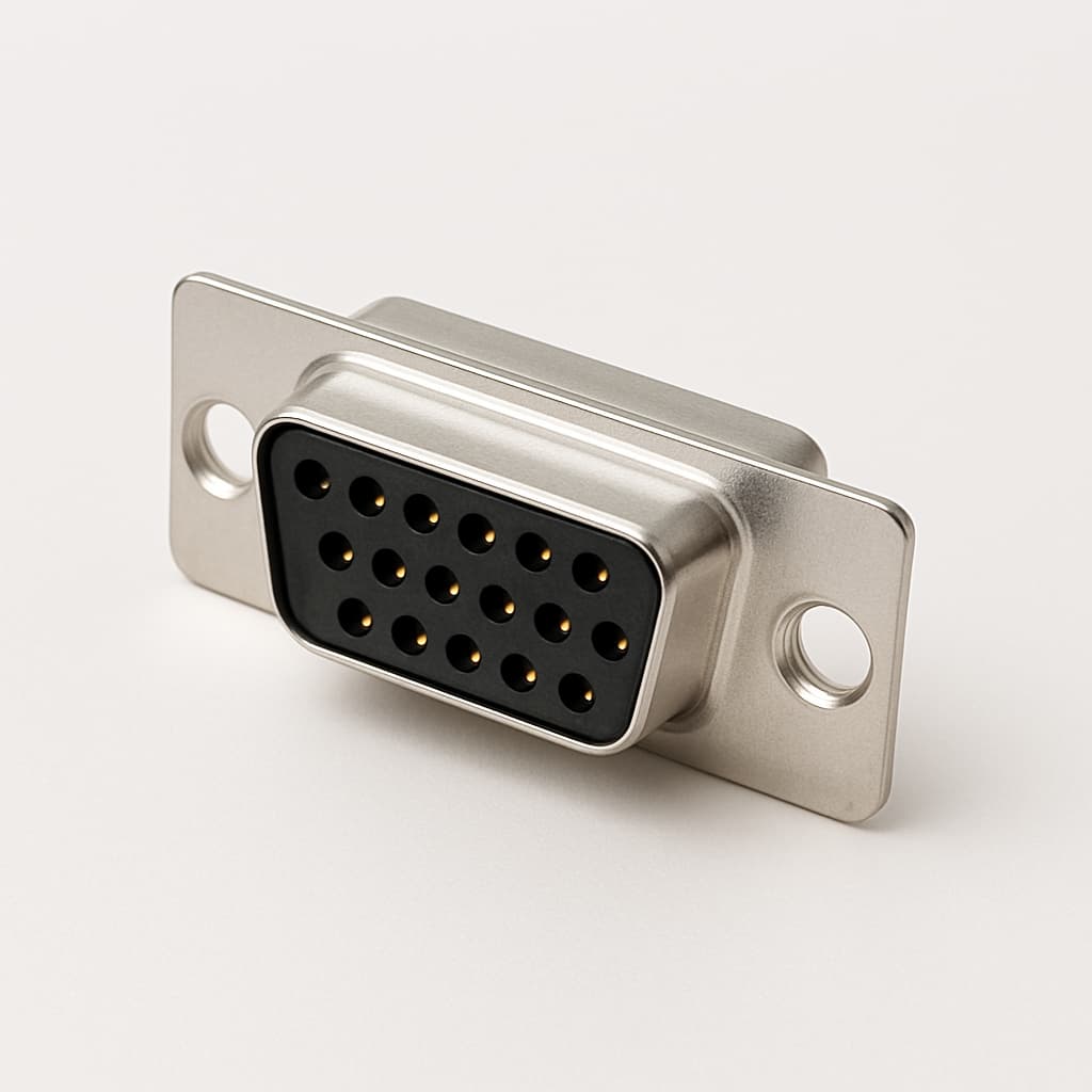 Molex / FCT 1731130213 (CTW09-15S-K121) HD D-Sub Receptacle — illustrative AI-generated image
