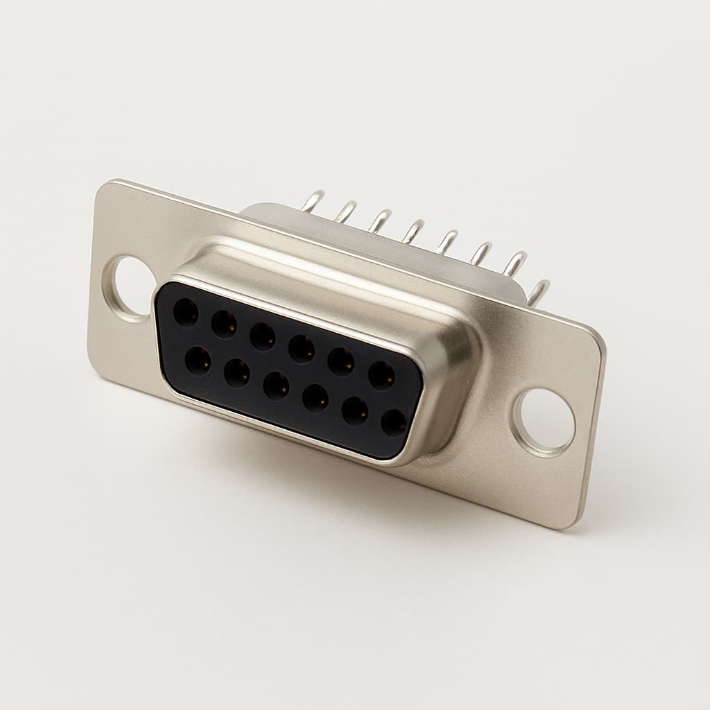 Molex / FCT 1731130201 (CTZ09-15S1-K121) HD D-Sub Receptacle — illustrative AI-generated image