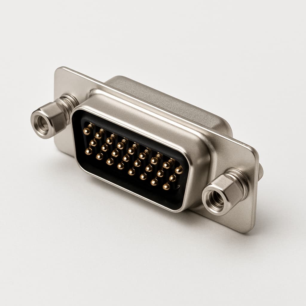 Molex / FCT 1731130230 (CTZ15-26P-K120) HD D-Sub Plug — illustrative AI-generated image