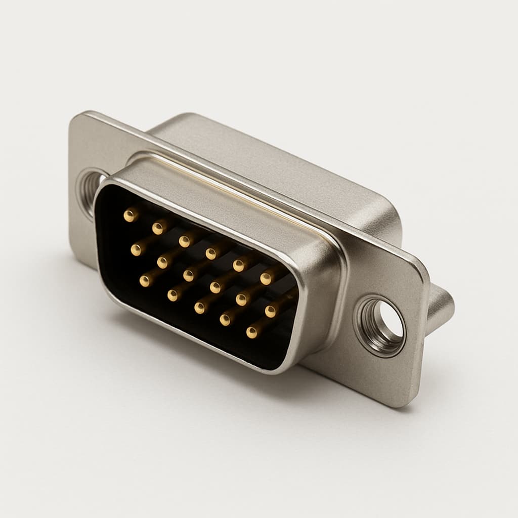 Molex / FCT 1731130219 (ET09-15P) HD D-Sub Plug — illustrative AI-generated image