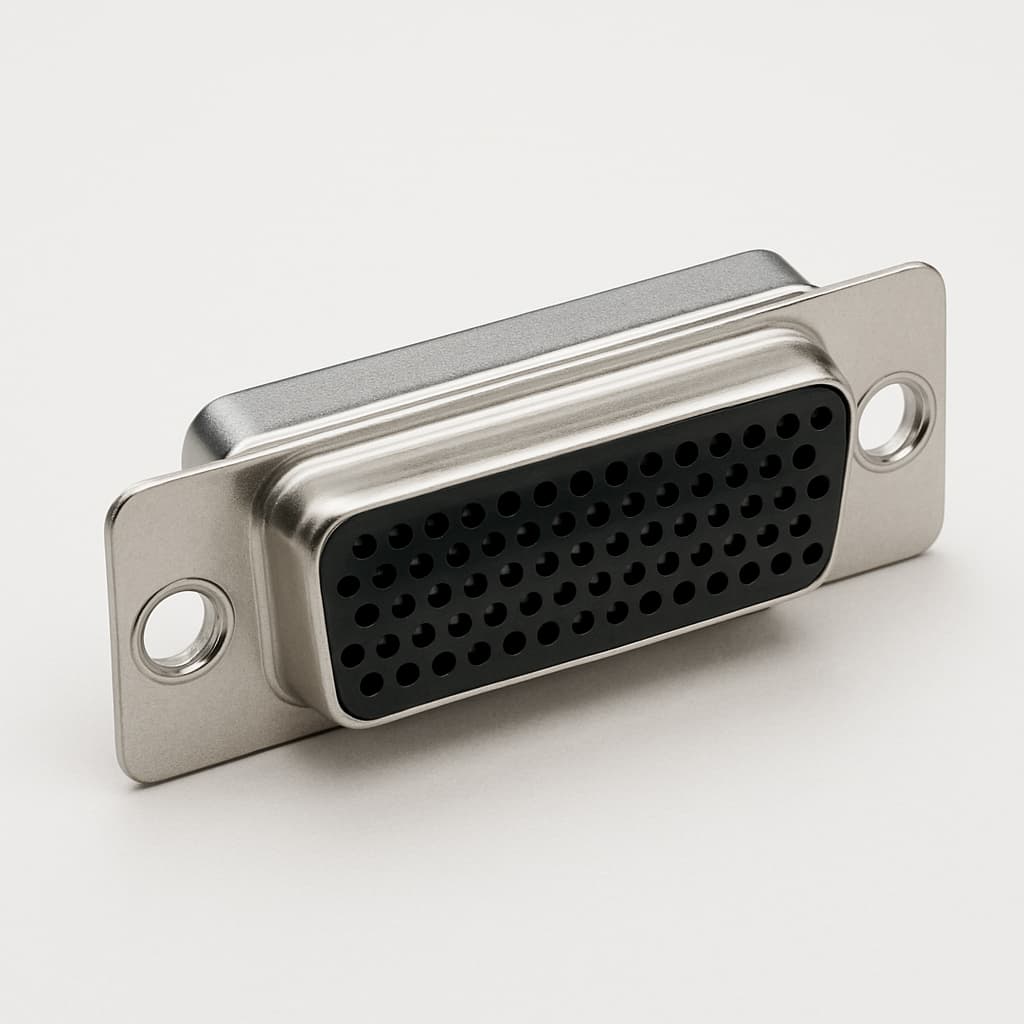 Molex / FCT 1731130137 (ET50-78S) HD D-SUB SDR Receptacle — illustrative AI-generated image
