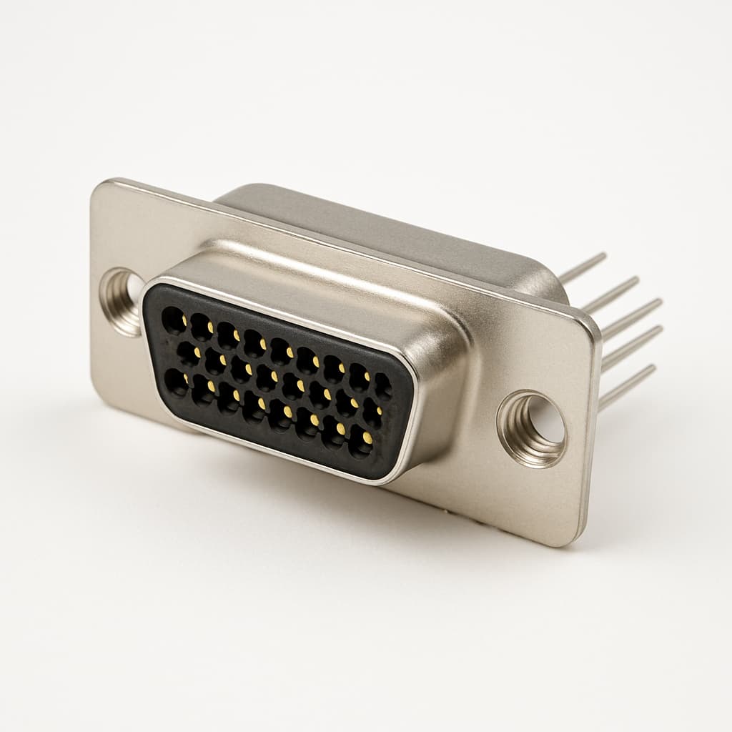 Molex / FCT 1731130193 (F09-15P1G2-0982) HD D-Sub Plug — illustrative AI-generated image