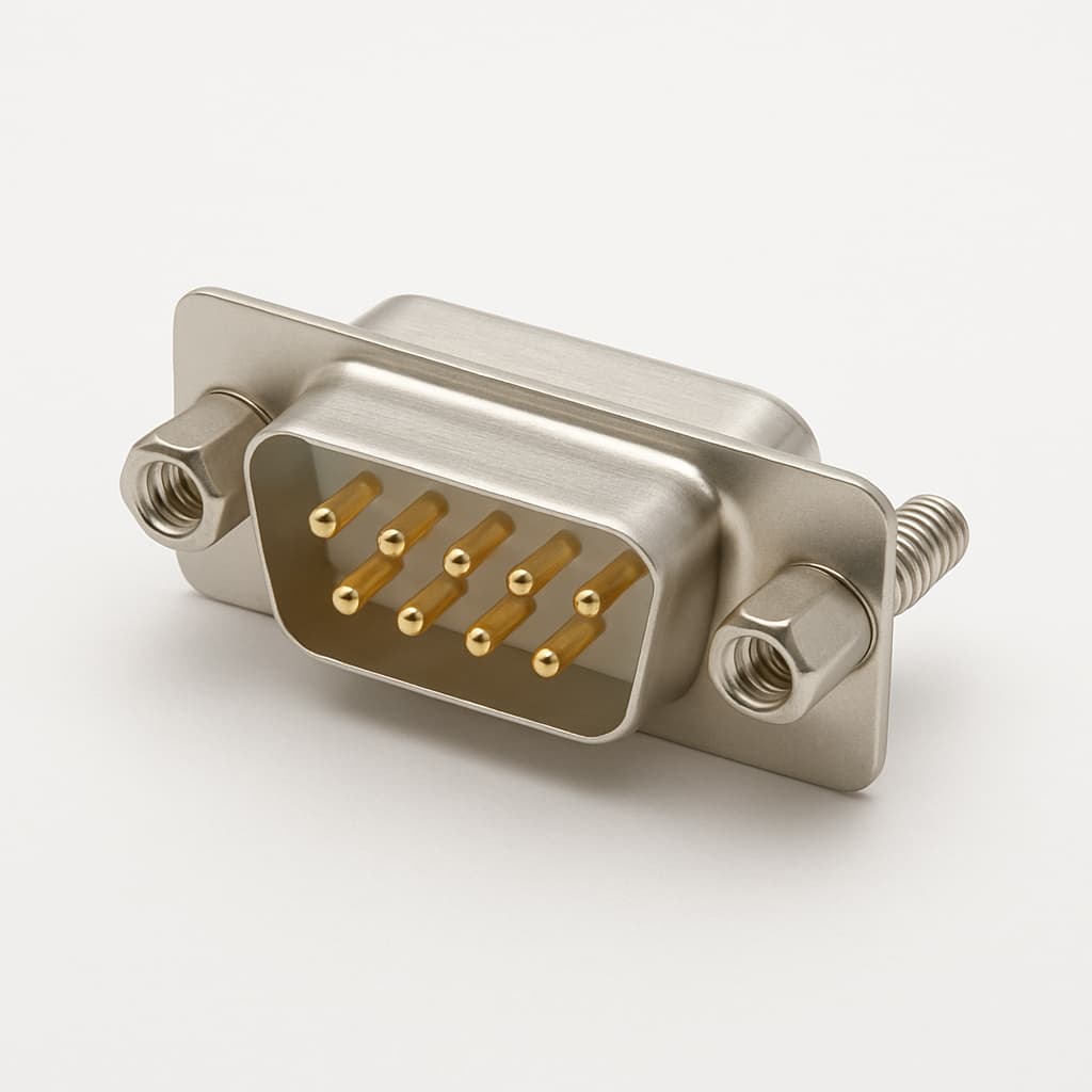 Molex / FCT 1731140121 (F09P0G0-1424) D-SUB Plug — illustrative AI-generated image