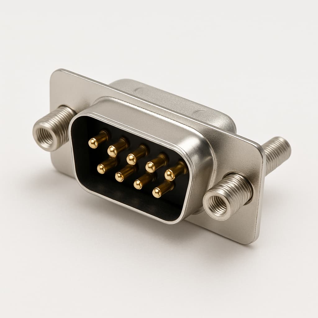 Molex / FCT 1731090517 (F09P0G2-1407) D-Sub Plug — illustrative AI-generated image