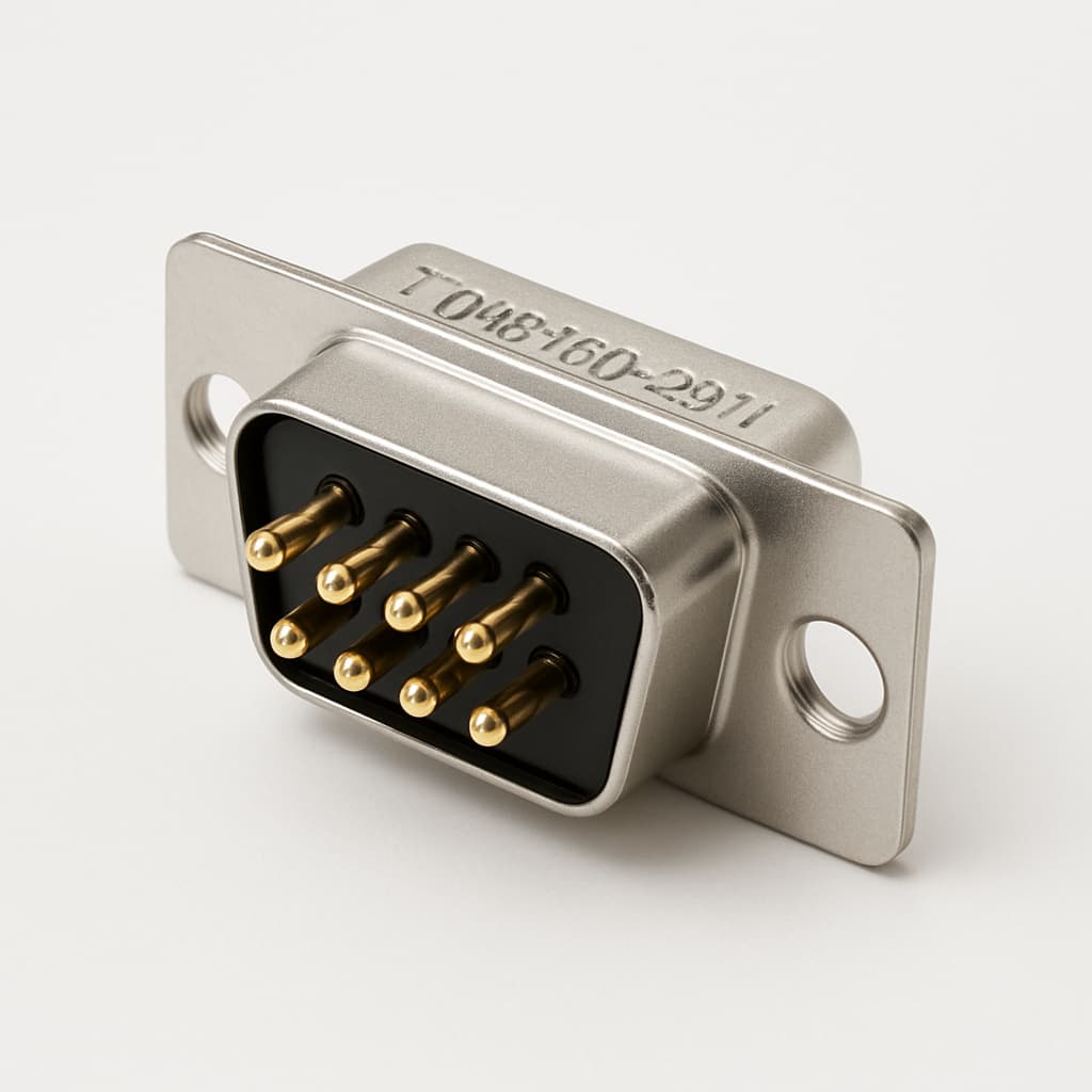 Molex / FCT 1731140347 D-Sub Plug, 09 Pin — illustrative AI-generated image