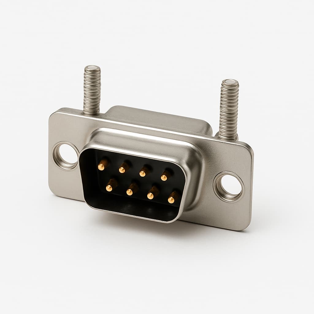 Molex / FCT 1731090773 (F09P1G1-K277) D-Sub PC Plug — illustrative AI-generated image