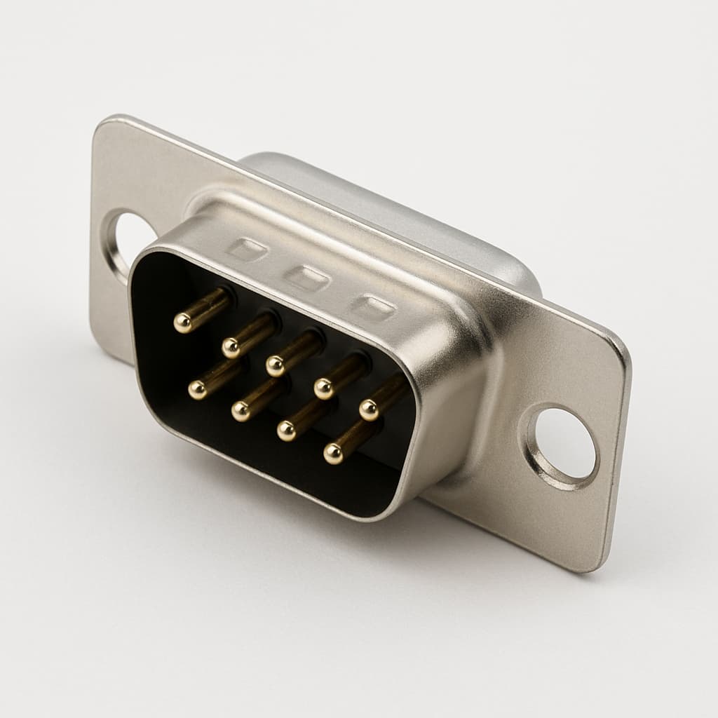 Molex / FCT 1731090772 (F09P1G2-1426) D-Sub Plug — illustrative AI-generated image