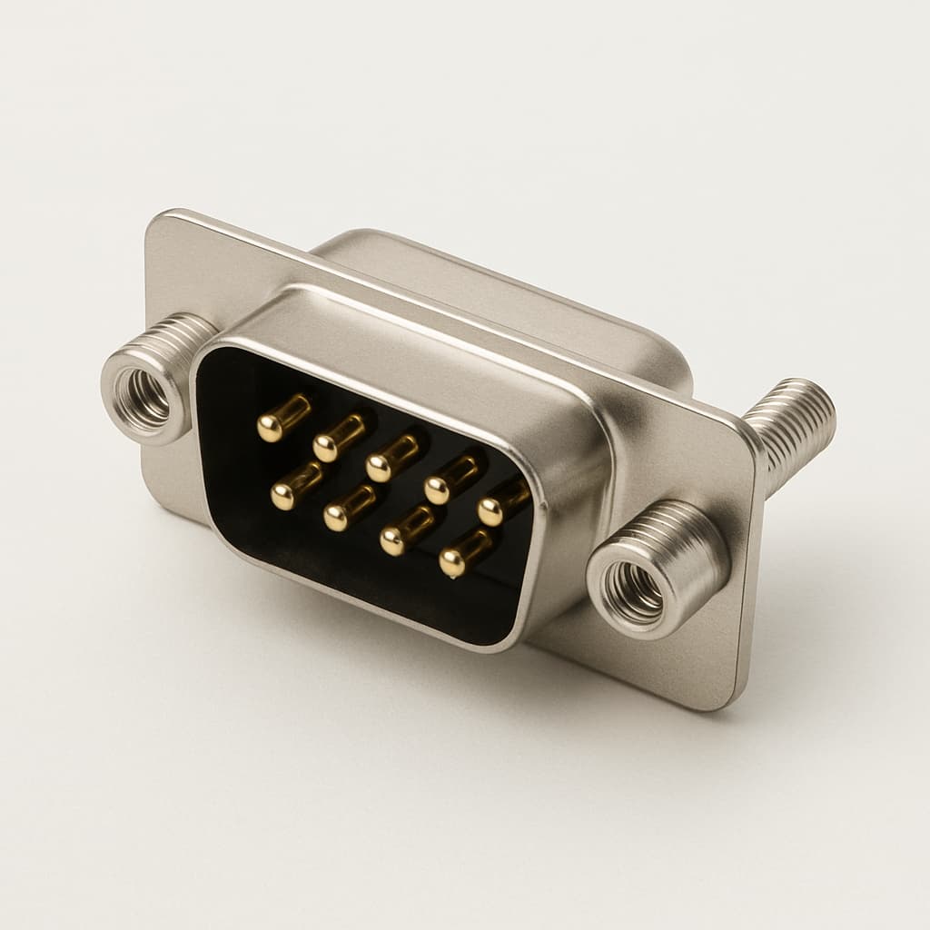 Molex / FCT 1731090863 (F09P1G3-1056) D-Sub Plug — illustrative AI-generated image