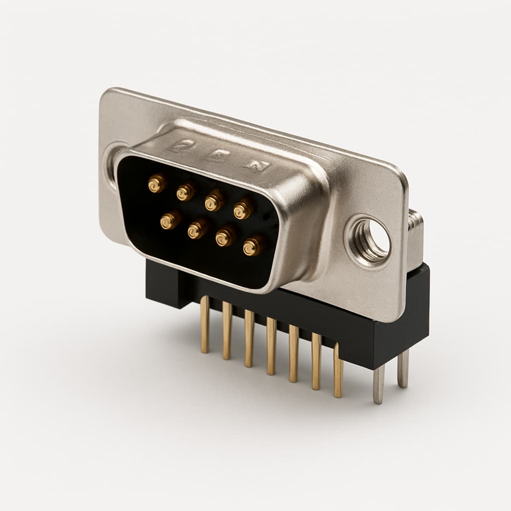 Molex / FCT 1731090166 (F09P5G1-1002) D-SUB Plug — illustrative AI-generated image