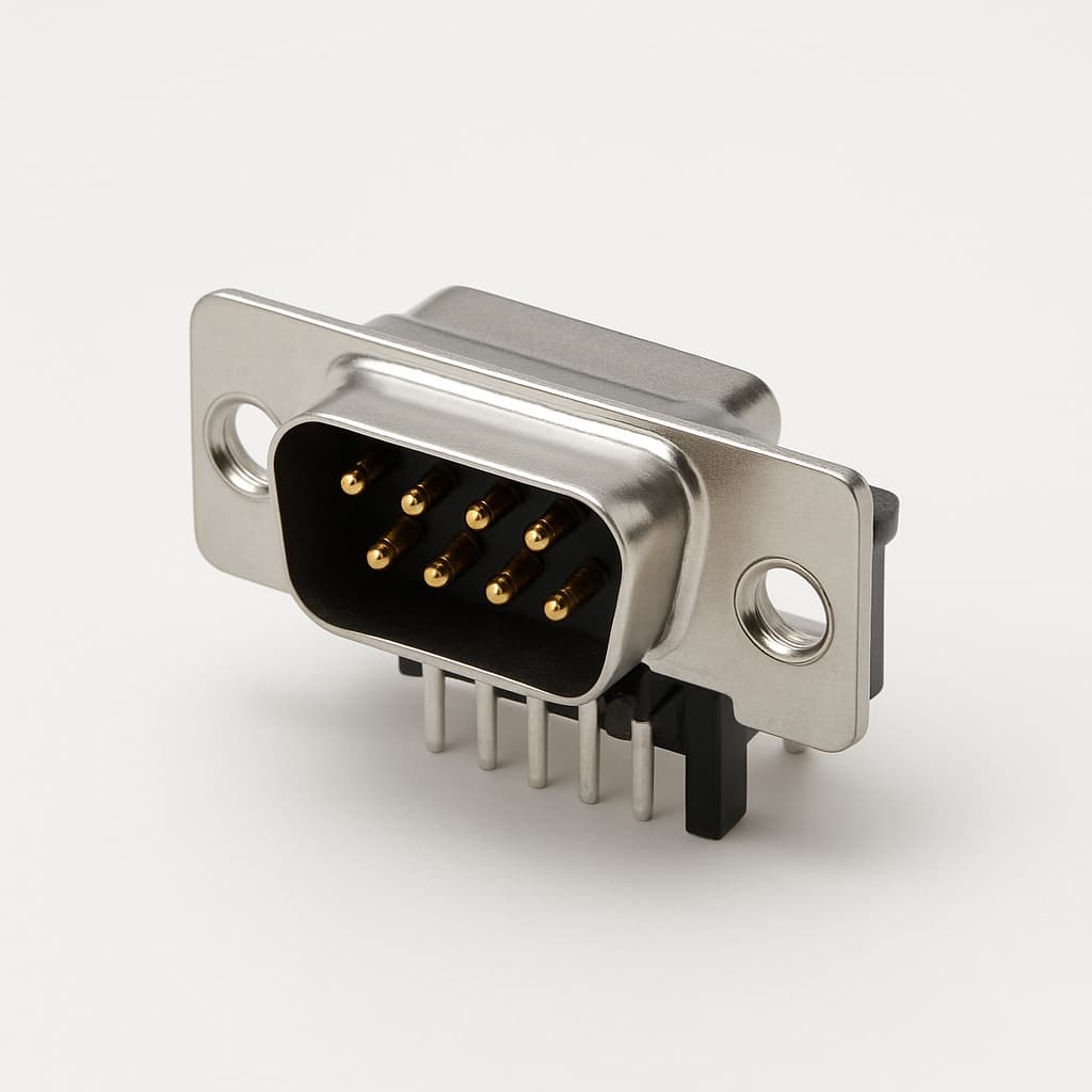 Molex / FCT 1731091918 (F09P5G1A-0326) D-Sub Plug — illustrative AI-generated image