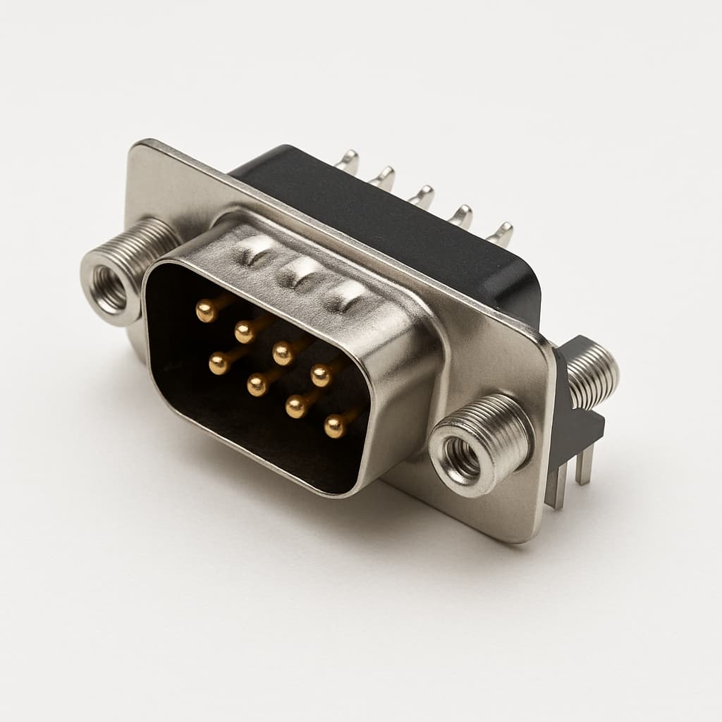 Molex / FCT 1731090779 (F09P5G2-1008) D-Sub Plug — illustrative AI-generated image