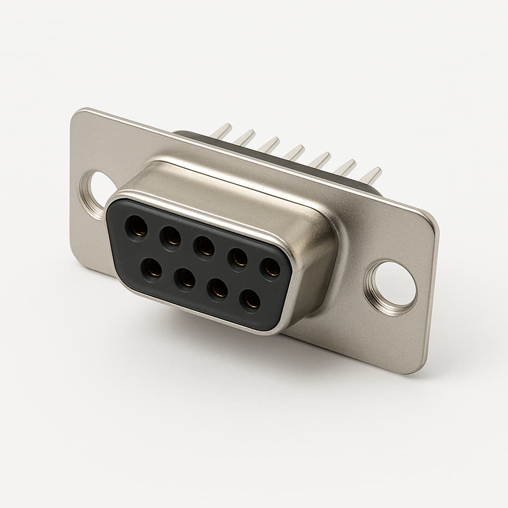 Molex / FCT 1731090253 (F09S0G1-1407) D-SUB Receptacle — illustrative AI-generated image