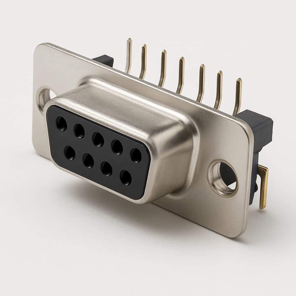Molex / FCT 1731090581 (F09S12G2-1872) D-SUB RA PC Receptacle — illustrative AI-generated image
