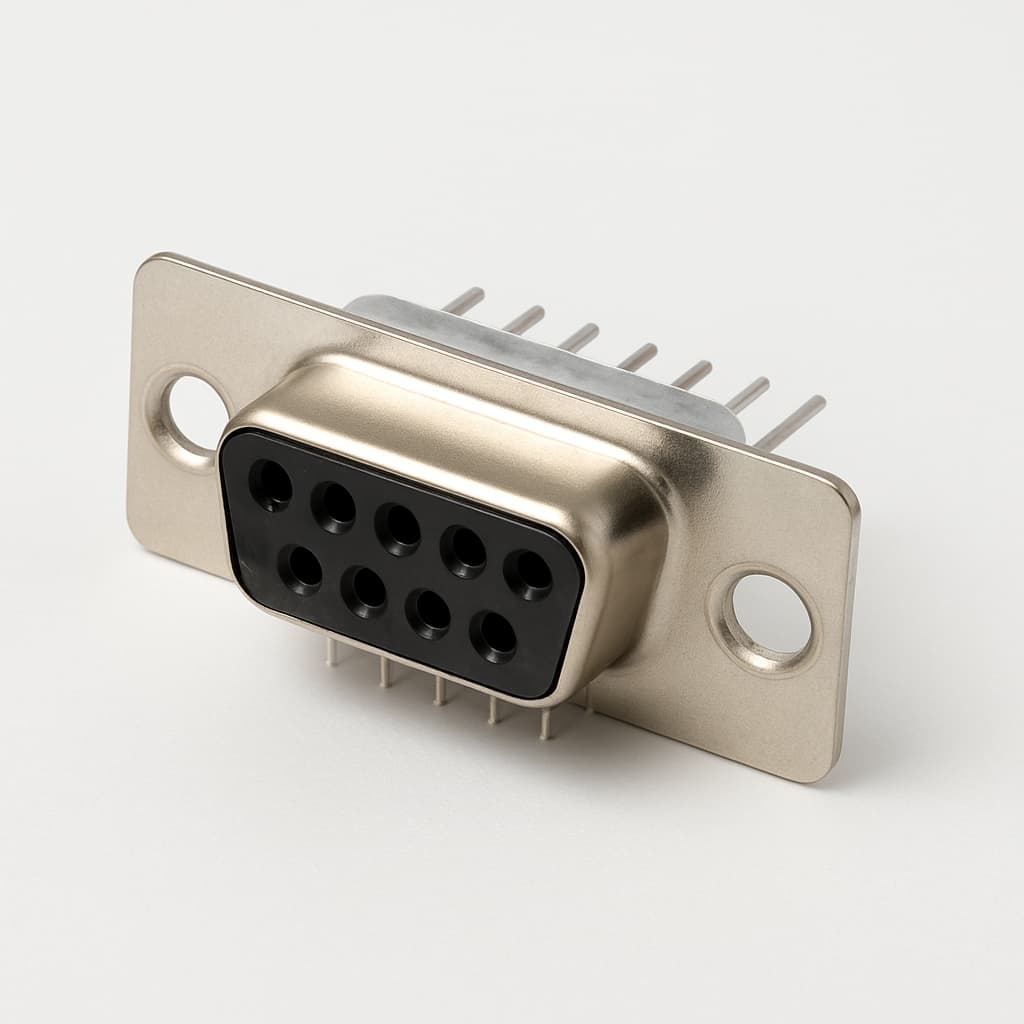 Molex / FCT 1731090799 (F09S14G3) D-Sub PC Receptacle — illustrative AI-generated image