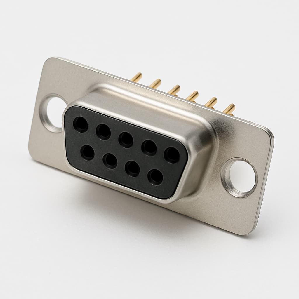 Molex / FCT 1731140211 (F09S1G0-1424) D-SUB Receptacle — illustrative AI-generated image