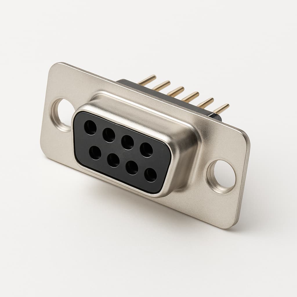 Molex / FCT 1731090791 (F09S1G1-1296) D-SUB PC Receptacle — illustrative AI-generated image