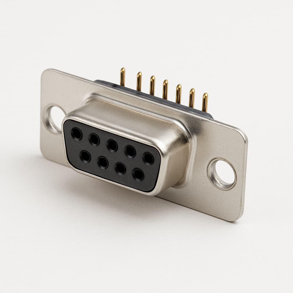Molex / FCT 1731090774 (F09S1G1-K277) D-Sub Receptacle — illustrative AI-generated image