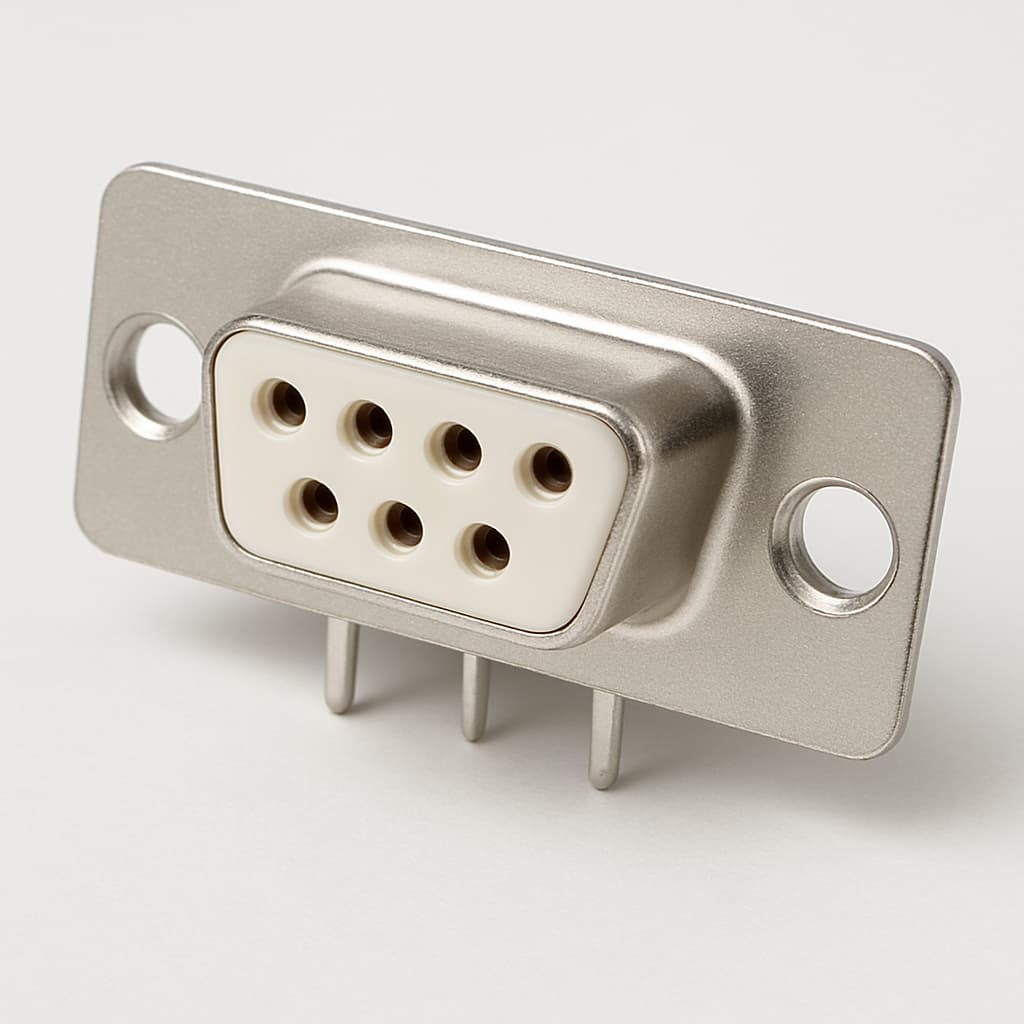 Molex / FCT 1731090808 (F09S1G2-1432) D-Sub Receptacle — illustrative AI-generated image