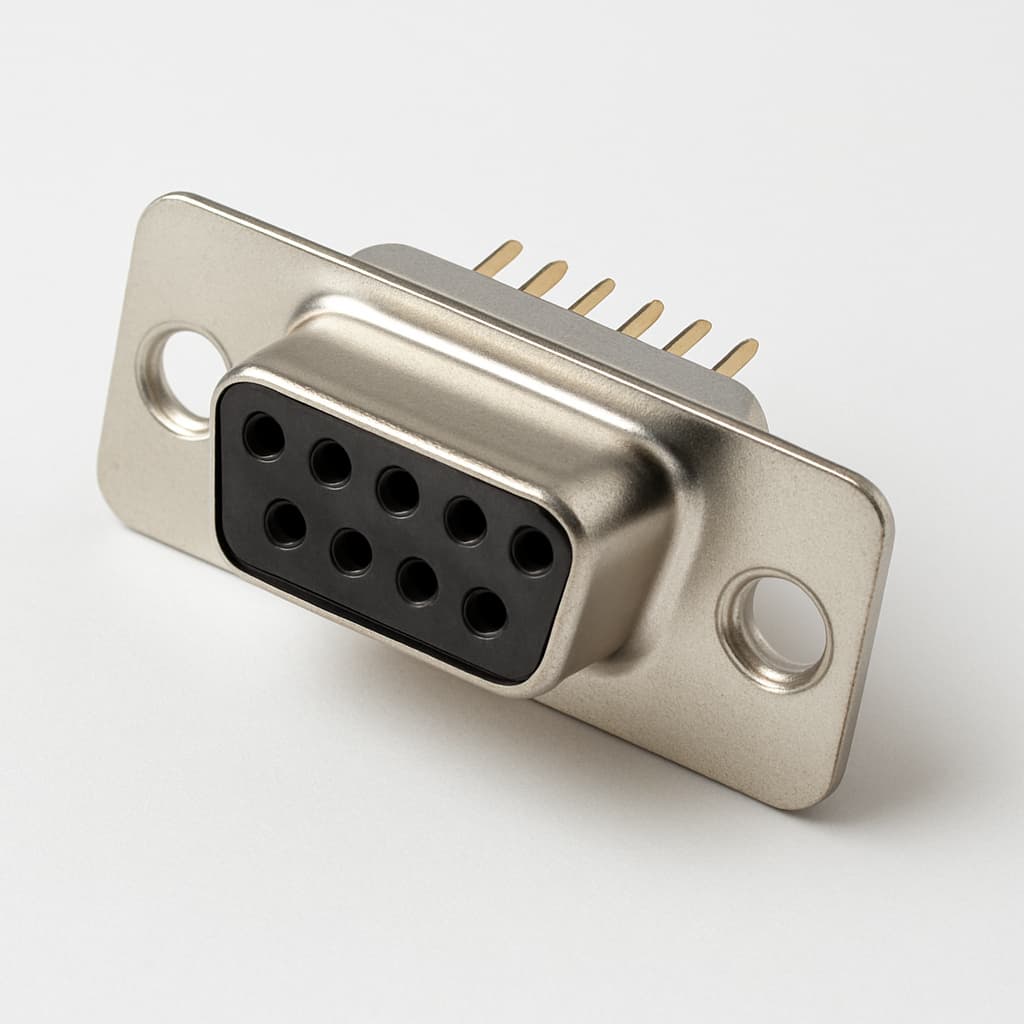 Molex / FCT 1731090297 (F09S1G3-1296) D-Sub Receptacle — illustrative AI-generated image