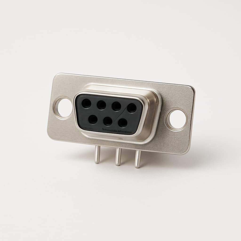 Molex / FCT 1731090584 (F09S22G2) D-SUB STR PC Receptacle 09 PN — illustrative AI-generated image