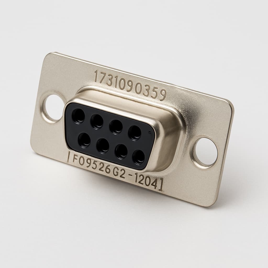Molex / FCT 1731090359 (F09S26G2-1204) D-SUB PC Receptacle — illustrative AI-generated image
