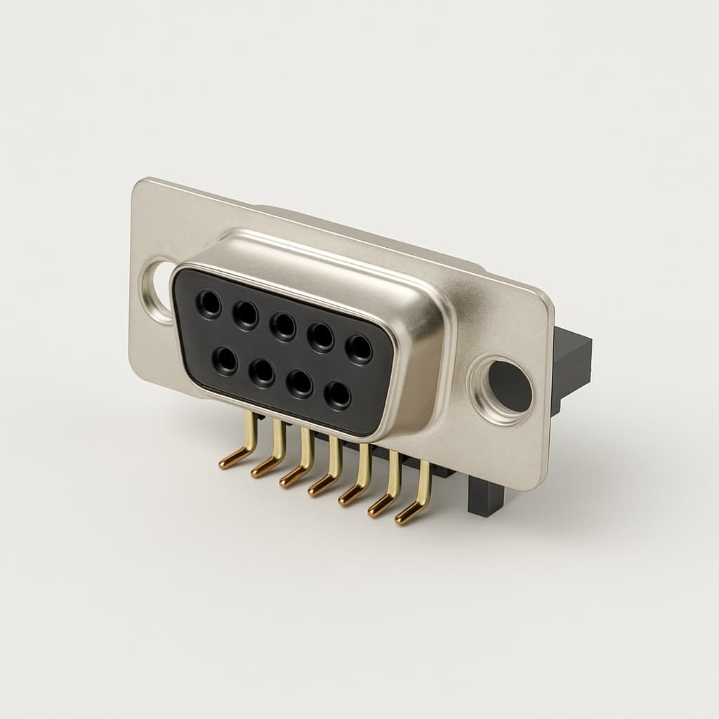 Molex / FCT 1731091880 D-Sub RA PC Receptacle — illustrative AI-generated image