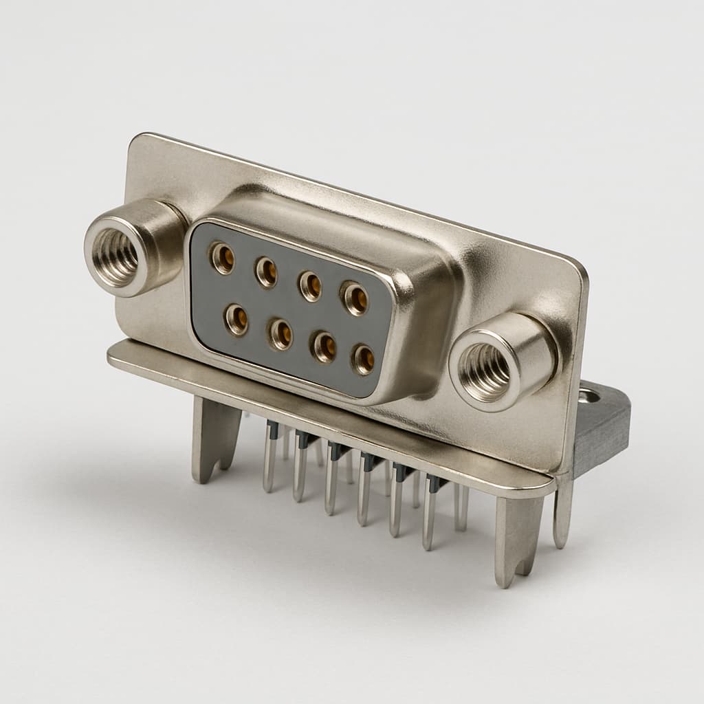 Molex / FCT 1731091877 (F09S5G1-0269) D-Sub Receptacle — illustrative AI-generated image