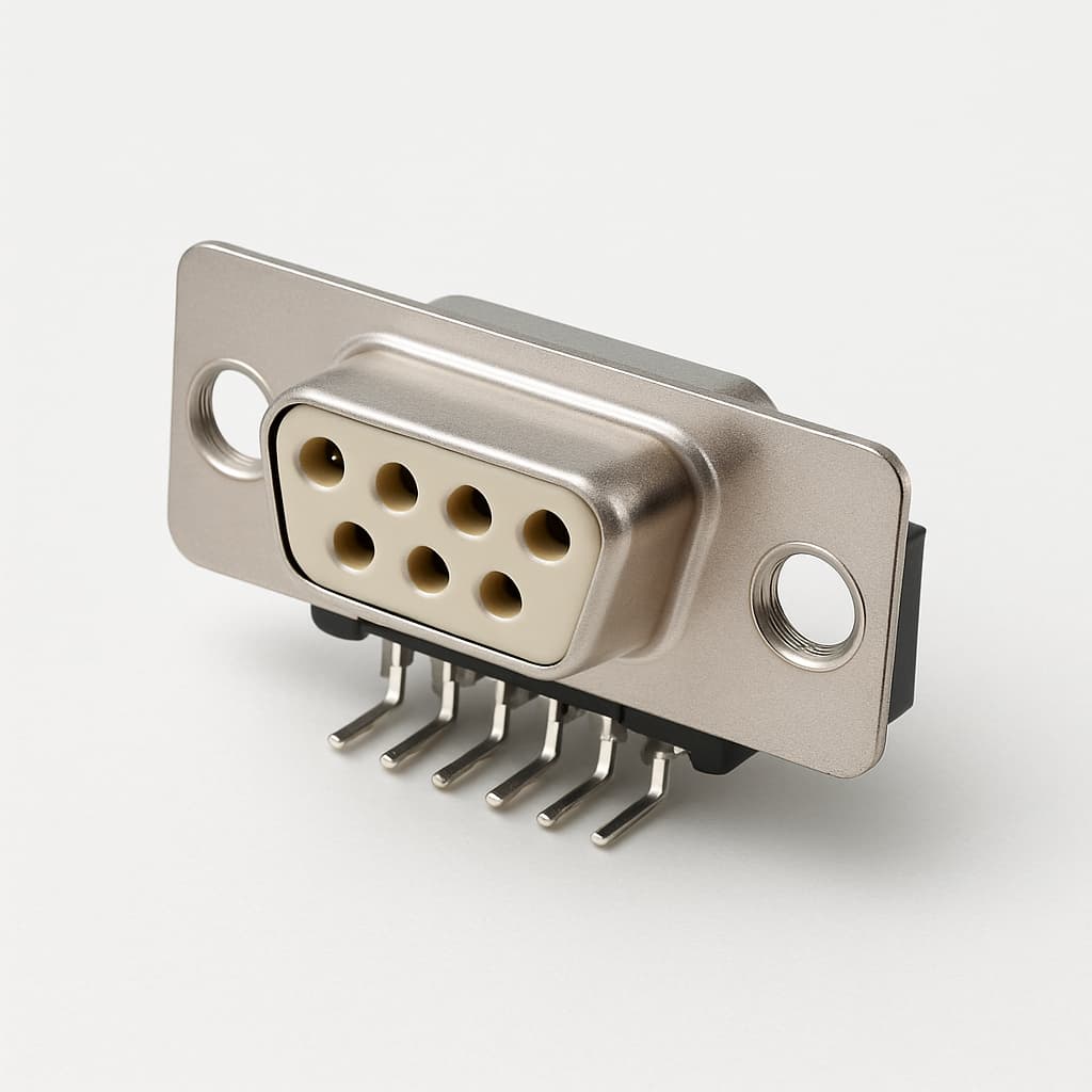 Molex / FCT 1731090813 (F09S5G1-0326) D-Sub Receptacle — illustrative AI-generated image