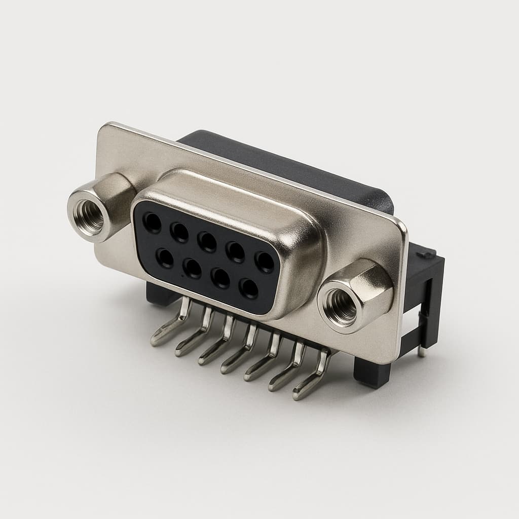 Molex / FCT 1731090338 (F09S5G1-0995) D-Sub Receptacle — illustrative AI-generated image