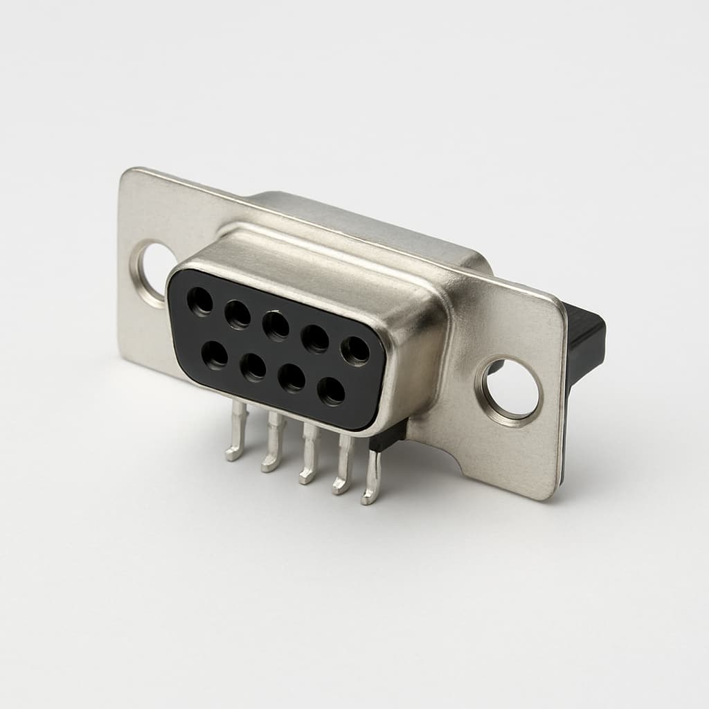 Molex / FCT 1731090079 (F09S5G1-1004) D-Sub Receptacle — illustrative AI-generated image
