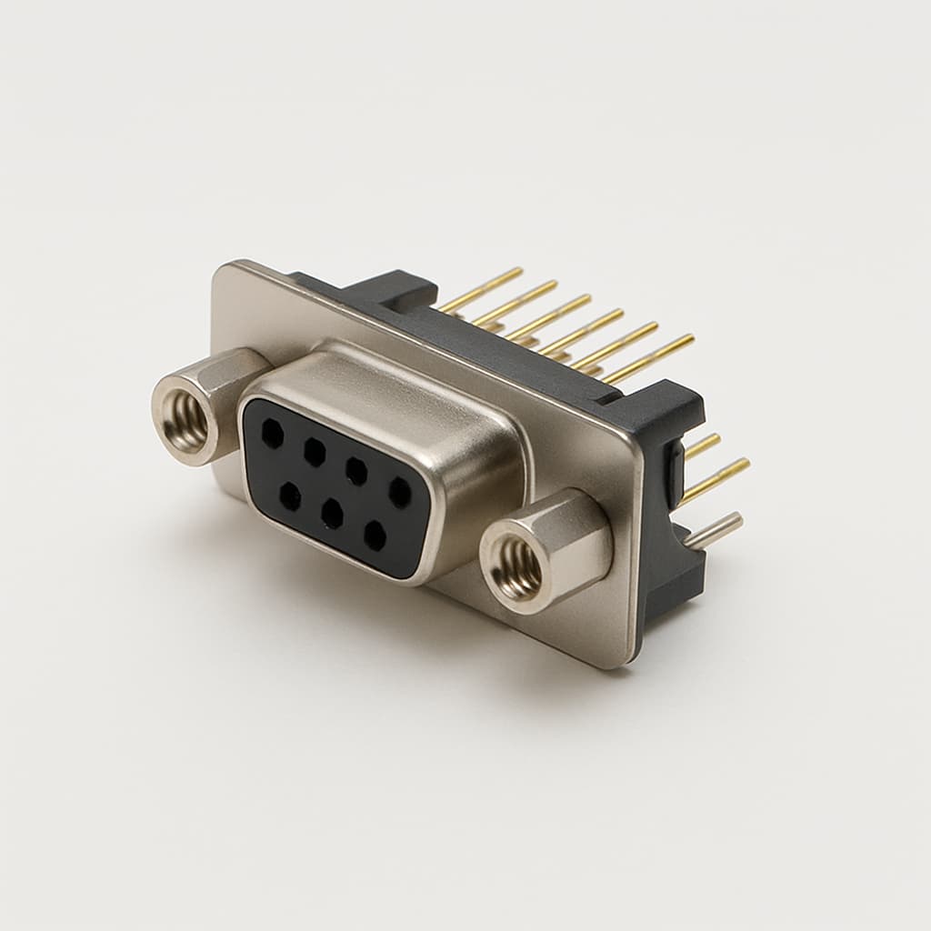 Molex / FCT 1731090776 (F09S5G2-0997) D-Sub Receptacle — illustrative AI-generated image
