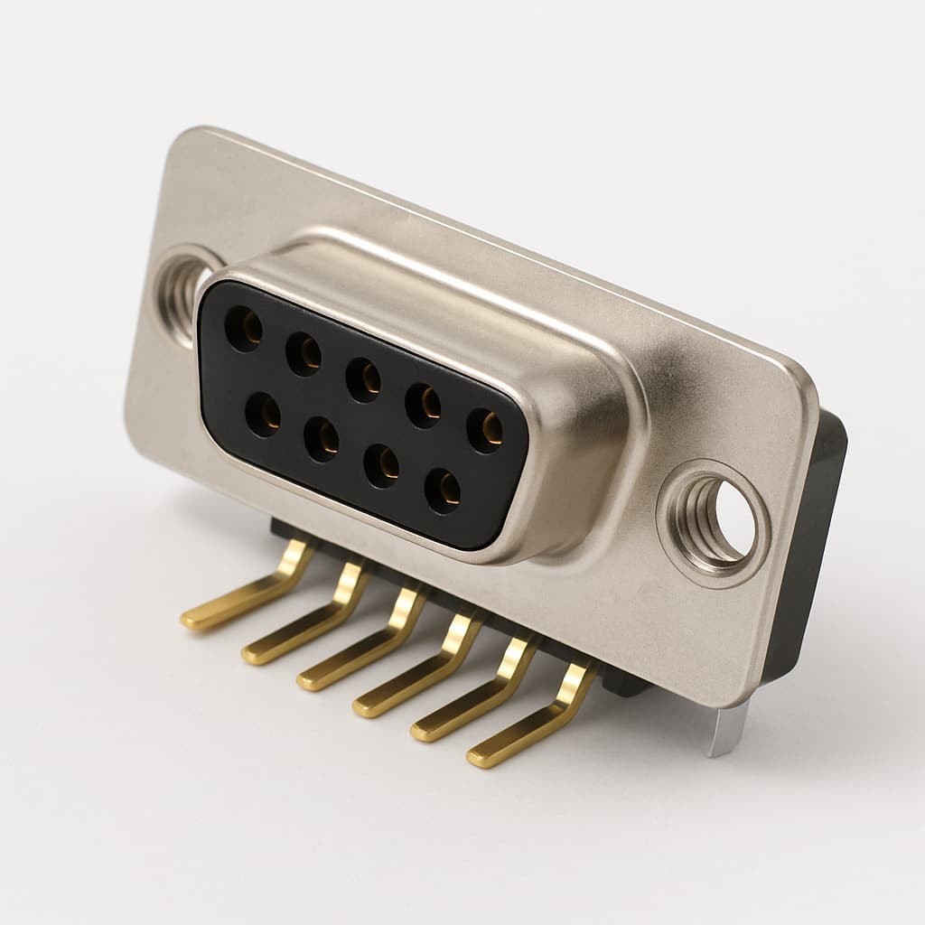 Molex / FCT 1731090181 (F09S5G2-1002) D-Sub Receptacle — illustrative AI-generated image