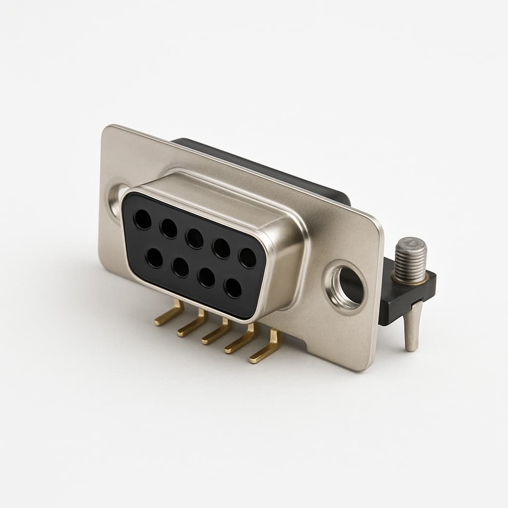 Molex / FCT 1731090543 (F09S5G2-1003) D-Sub Receptacle — illustrative AI-generated image
