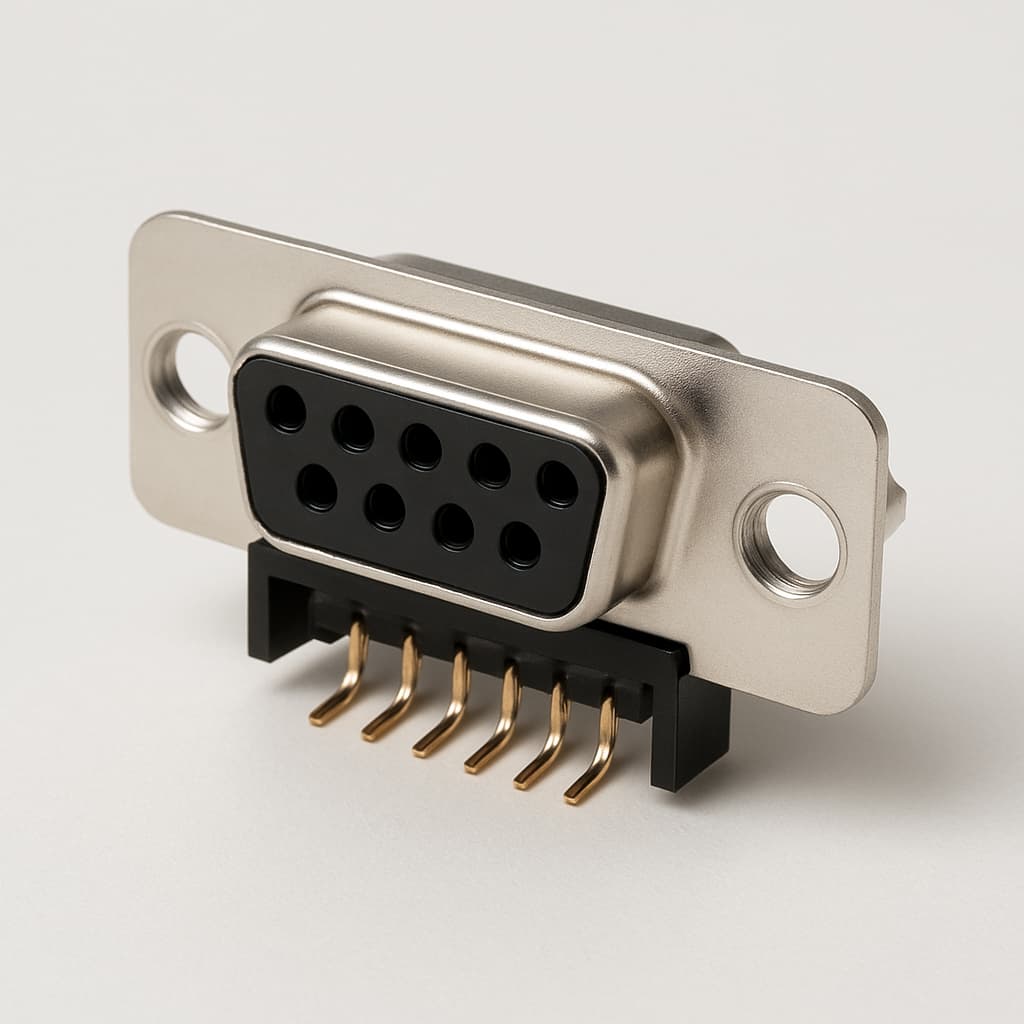 Molex / FCT 1731090209 (F09S5G2-1004) D-Sub Receptacle — illustrative AI-generated image