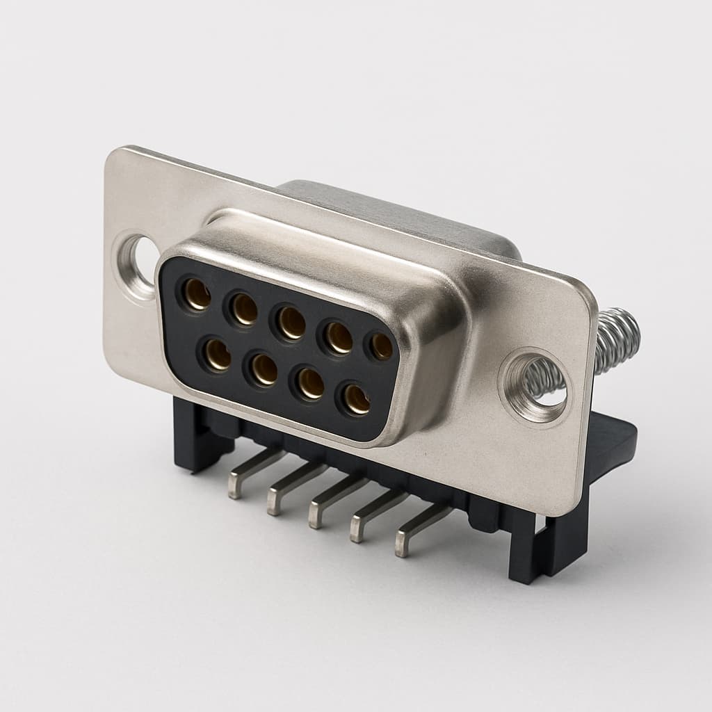 Molex / FCT 1731090687 (F09S5G2-1447) D-Sub Receptacle — illustrative AI-generated image