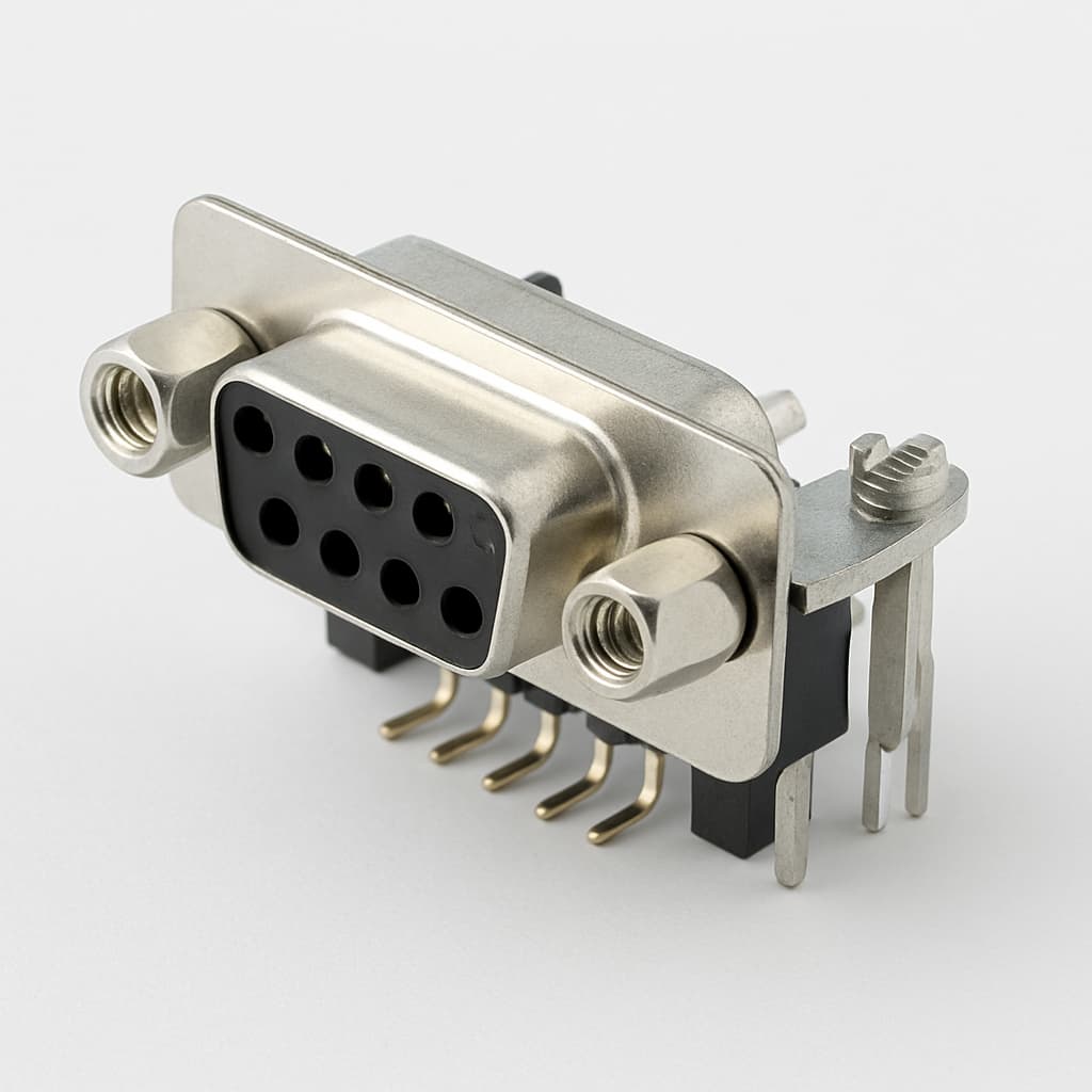 Molex / FCT 1731090191 (F09S5G3-1002) D-Sub Receptacle — illustrative AI-generated image