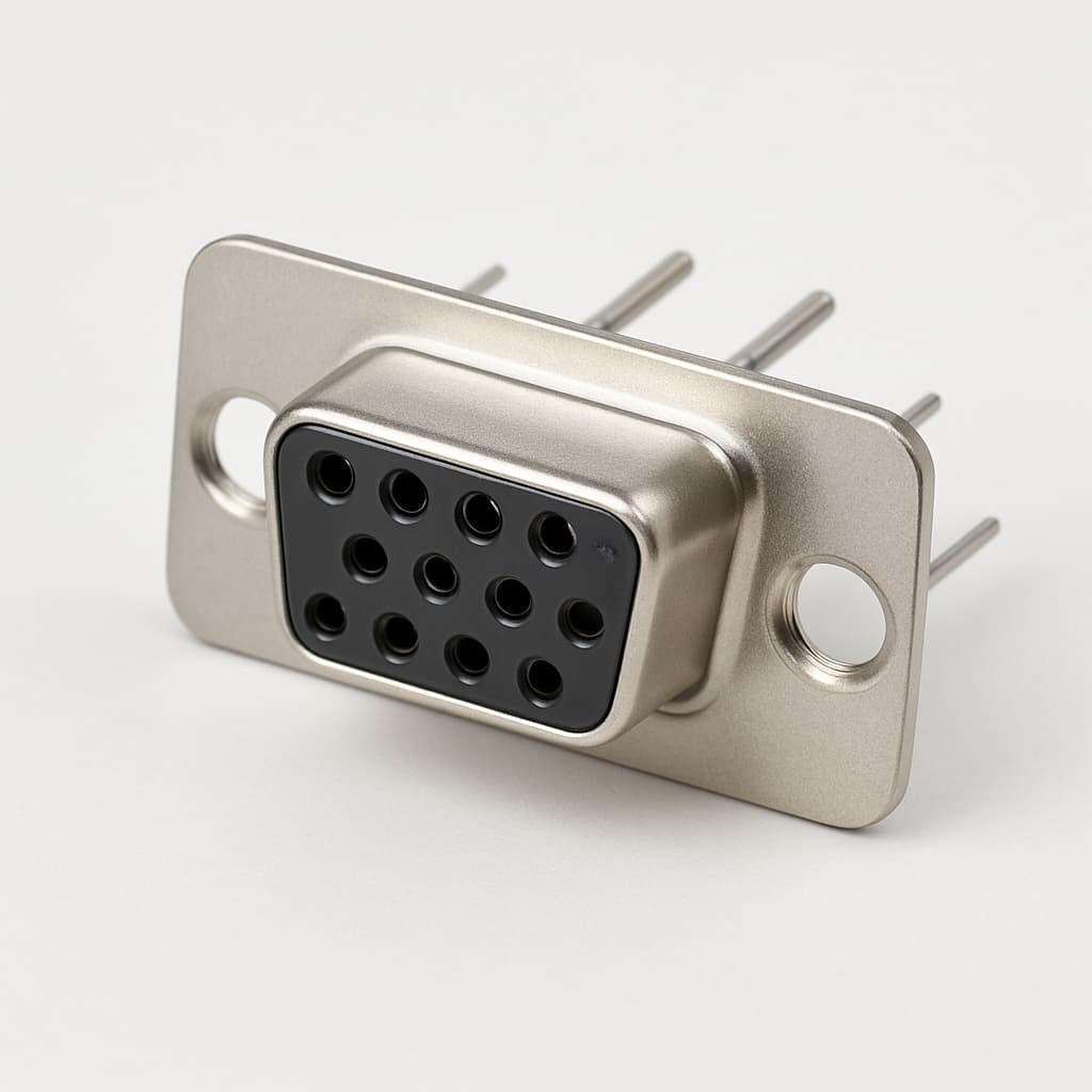 Molex / FCT 1731090848 (F09S80G1) D-Sub PC Receptacle — illustrative AI-generated image