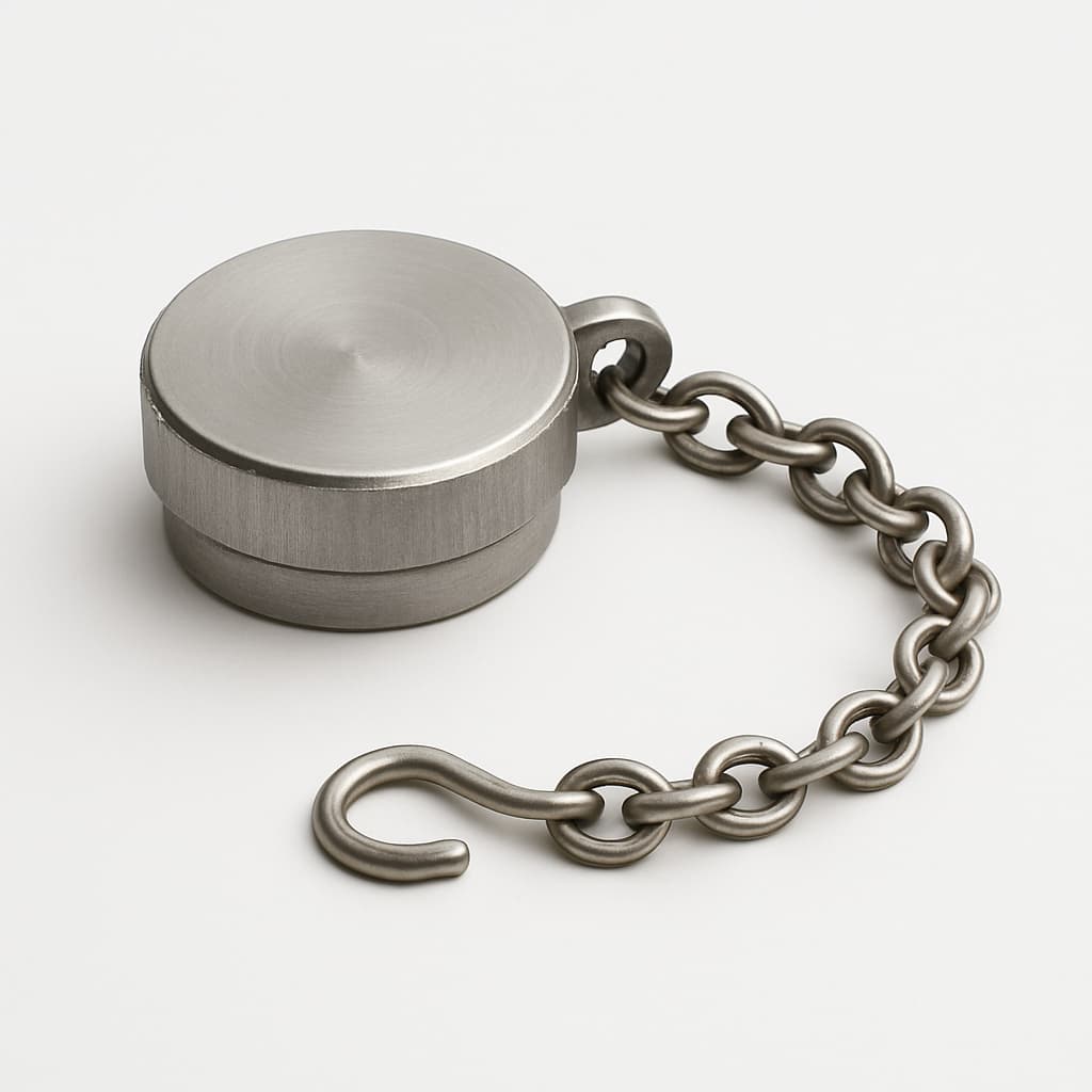 Molex / FCT 1731120123 (F1042-1PKM) Dust Cap S1 Plug with Chain — illustrative AI-generated image